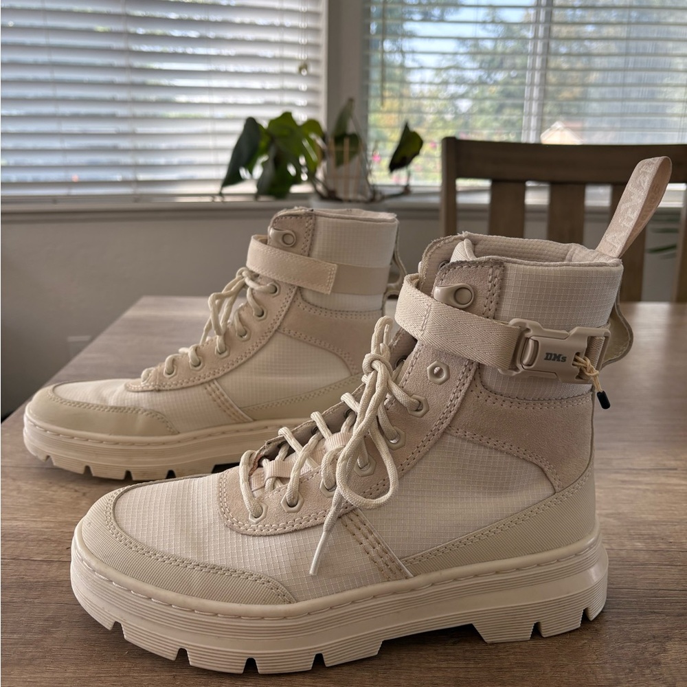 Dr. Martens Cream Combat Boots